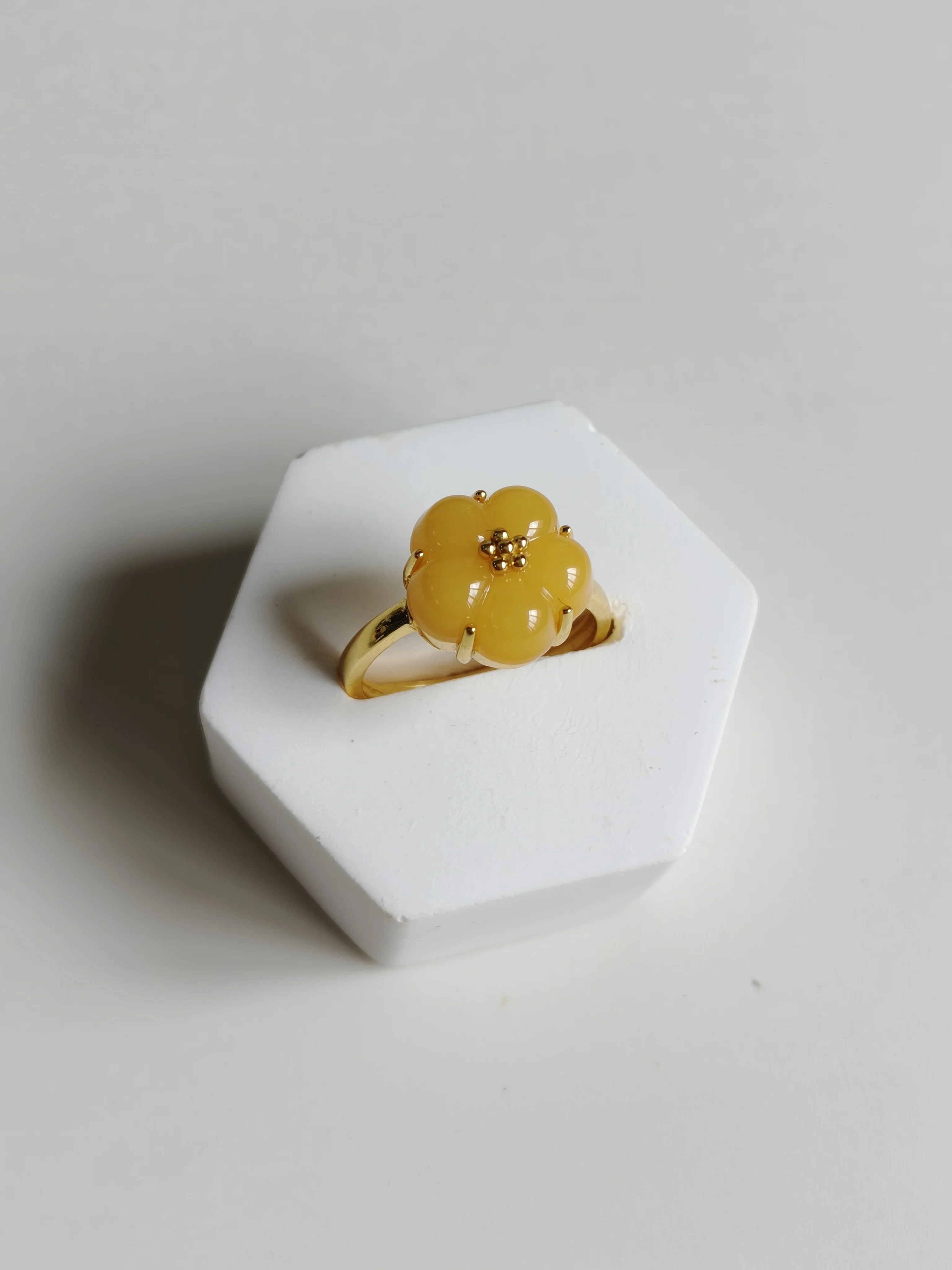 Certified 925 Silver Natural Yellow Amber Oval Finger Band Vintage Flower Bowknot With CZ Tail Ring Unisex Jewel For Anniversary