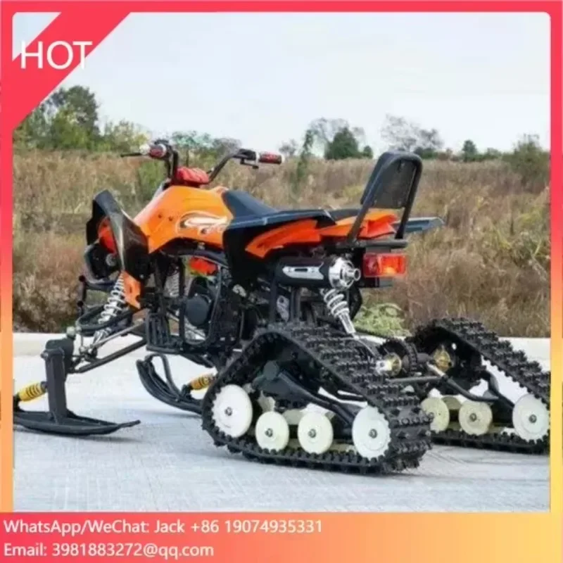 Factory Direct Sale Elektro Snowmobile Snowscoot Ski Kids Snow Racer