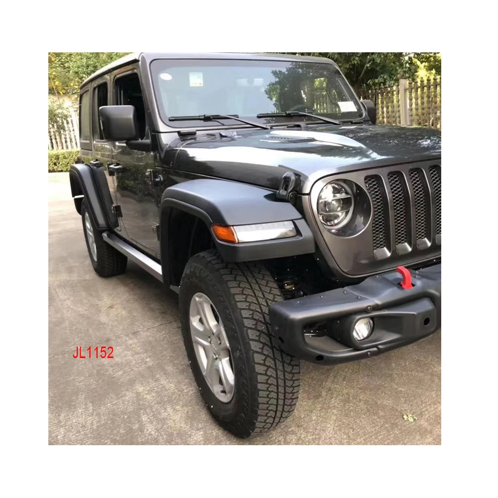 

Lantsun JL1152 ABS High Fender Flares with Lamps for wrangler JL 2018+