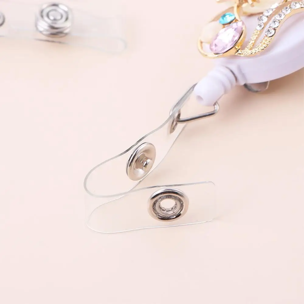 

Supplies Work Card Clips Elephant Name Card Crystal ID Card Clips Hospital Badge Holder Nurse Badge Clip Retractable Badge Reel