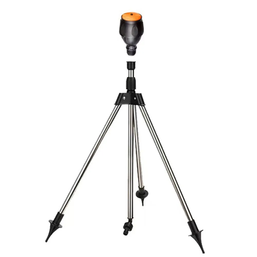 

360°Rotary Tripod Sprinkler Adjustable Range Automatic Irrigation Sprinkler Head Standing Telescopic Lawn Watering Sprinkler