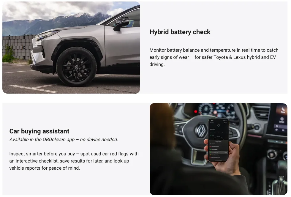 OBDELEVEN 3 Offizielles Diagnose- und Fehlerlöse-Tool OBDeleven V3 Nextgen für V-W /Audi/Seat/Skoda/Ford (US) – Detail 4