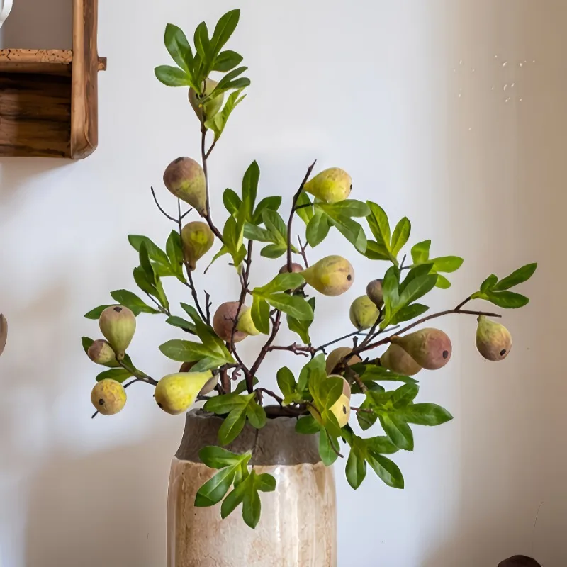 

Faux Fig Branch with Fruit 33.86 Inch Perfect for DIY Party Room Decor Artificial Flowers Indoor and Outdoor Wedding Decoration