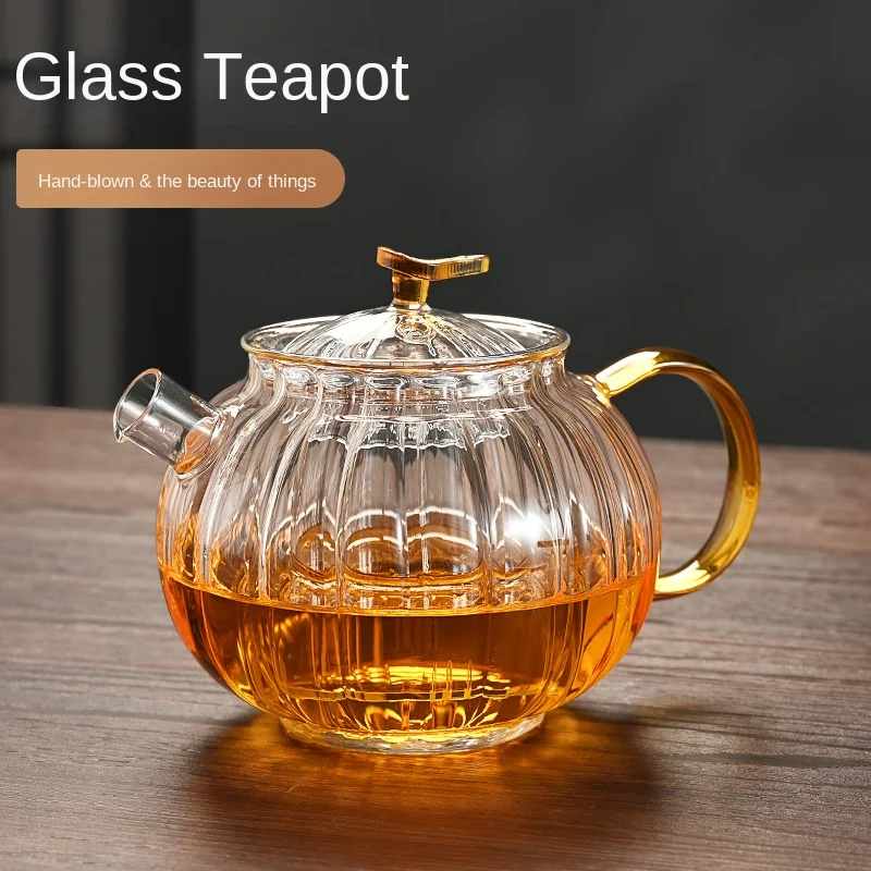 Japanese Style Teapot Glass Teapot High Borosilicate Glass Teapot Puer Tea Brewing Kettle Pu Erh Gaiwan Tea Pot With Infuser Bar