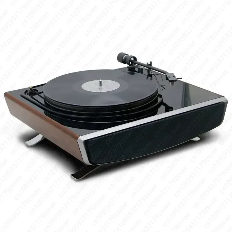 Turntable LP Phonograph with Bluetooth FM Radio and Built-in Stereo Speakers