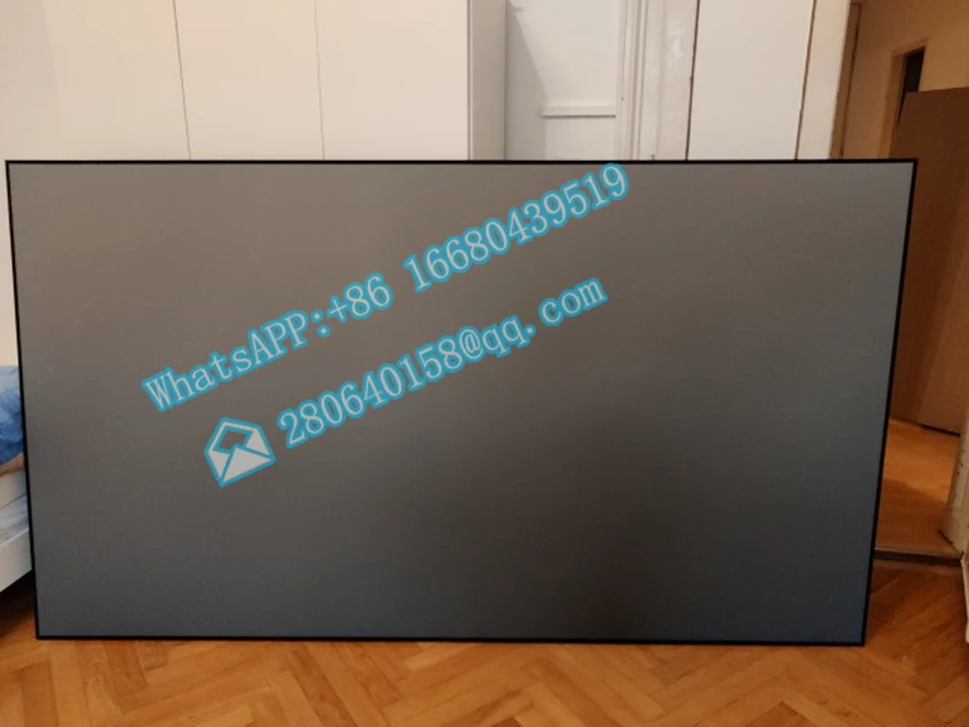 TELON 2022 vendita calda CBSP portatile 120 pollici ALR UST schermo del proiettore a telaio fisso proiezione Laser 4k