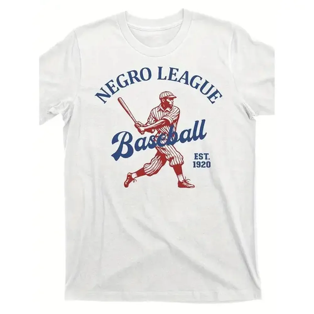 vintage league baseball black history month t shirt 1920 graphic tee 100 fit round neck short sleeve casual streetwear for men white -1