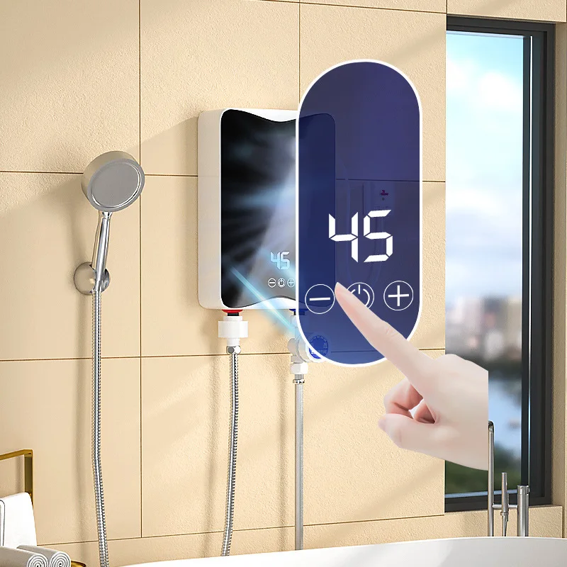 Instant Electric Water Heater, Variable Frequency Constant Temperature Quick Heating Shower Heater for Rental Bathroom
