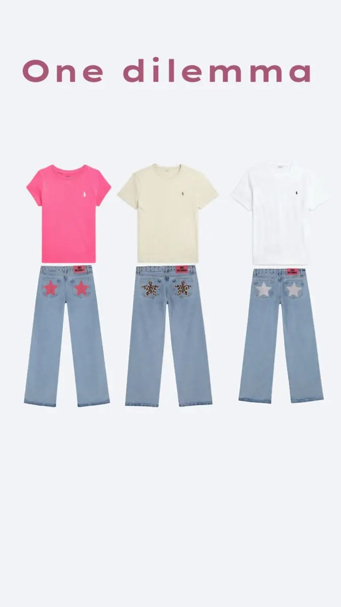 MMA اسبانيا نجمة خماسية مطبوعة عالية الخصر الجينز شارع جديد Harajuku فضفاض الجينز المرأة السراويل المستقيمة غير رسمية #1