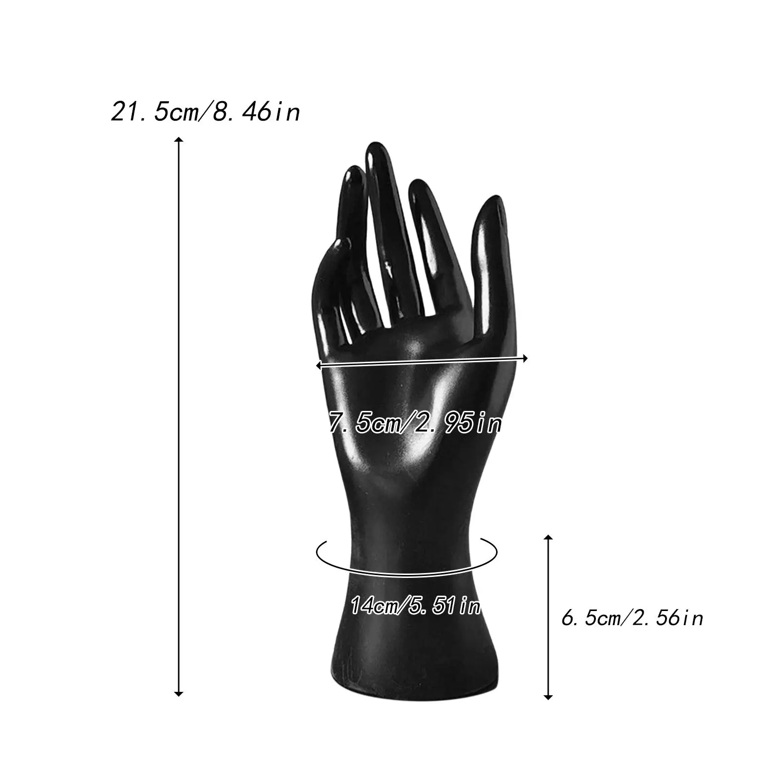 Weibliche Schaufensterpuppe Hand Robuste Mode Hand Modell Ring Halter Ring Display Stand