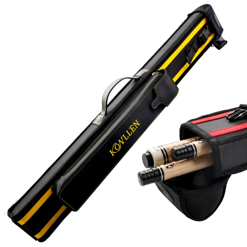 

Billiard Cue Case 3 Holes 1 Butt 2 Shafts Pool Cue Case Bag 4 Colors Billiards Accessories