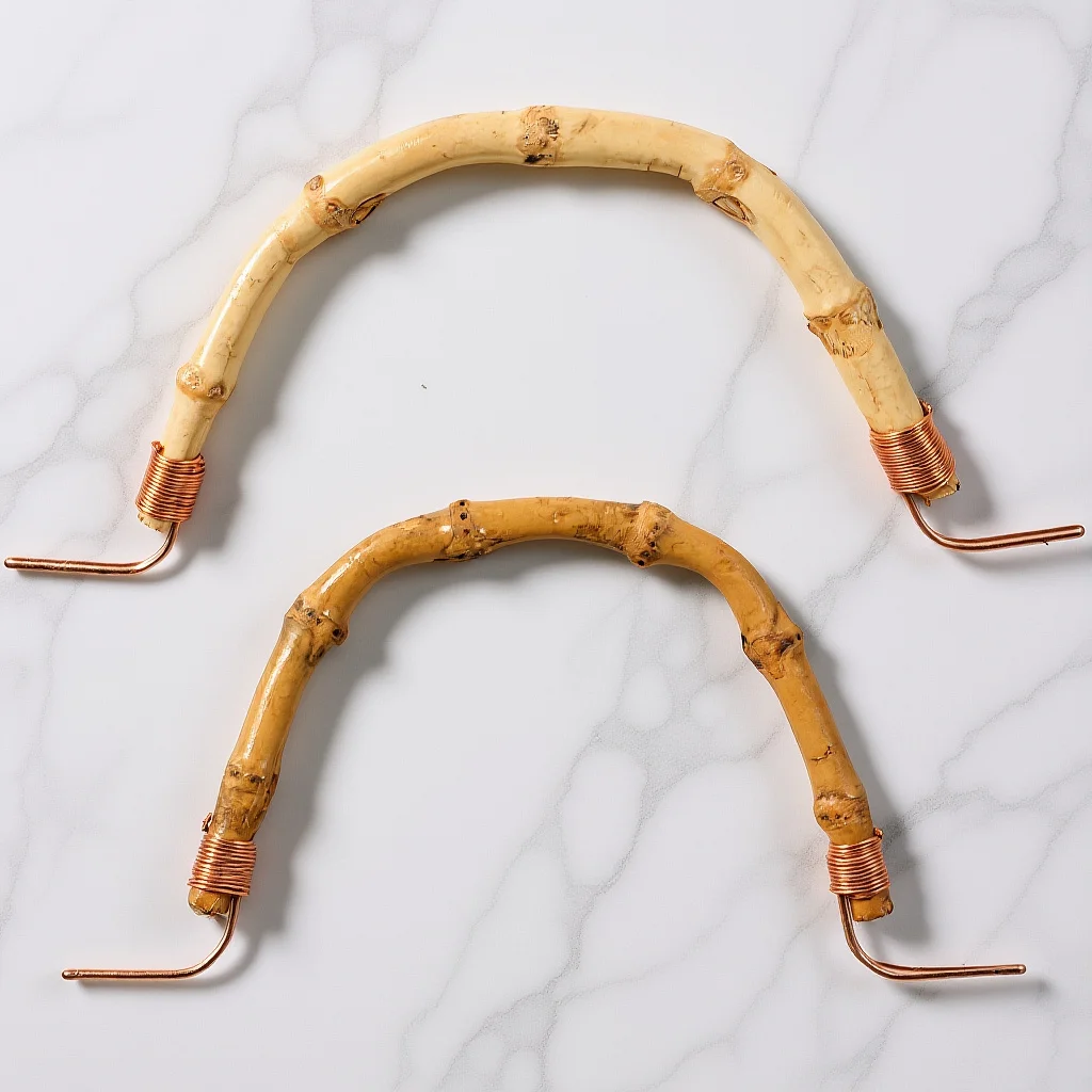 2 قطعة مقبض براد شاي استبدال المدمجة المنسوجة الخيزران غلاية قبضة مقاومة للحرارة ارتداء مقاومة إبريق الشاي الملحقات #6