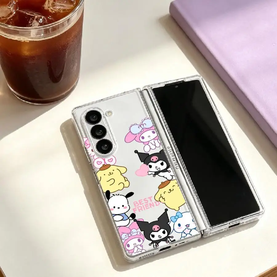 Case for Samsung Galaxy Z Fold 7 6 5 4 3 Z Flip 7 6 5 4 3 Phone Cover Cartoon Sanrio Cute view 4