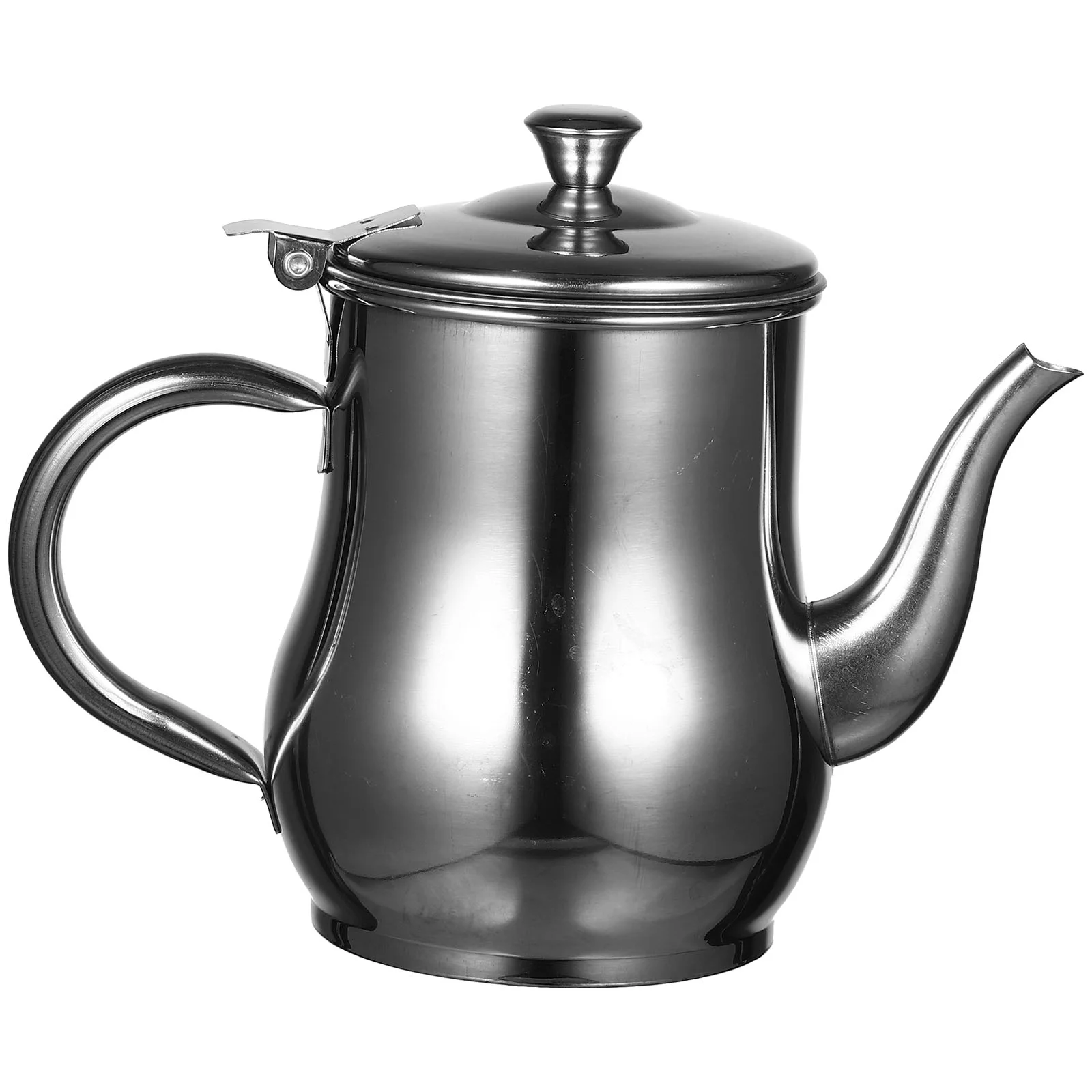 

Food Containers with Lids Stainless Steel Oil Pot Dispenser Bottle Storage Holder Injection Silver