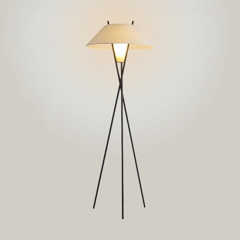 

Italian Style Minimalist Vertical Floor Lamp, Fabric Led Triangle Stand Lamp, Living Room Bedside Sofa Side Decor,indoorlighting
