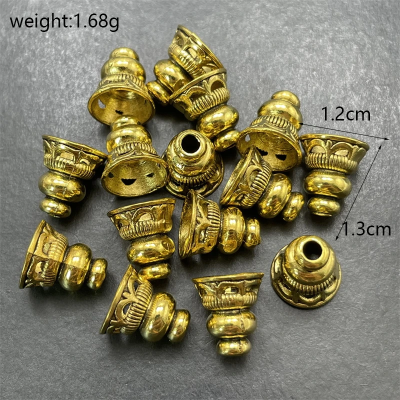 15 szt. 3 kolory koralikowe czapki charms Hollow Horn wisiorki biżuteria frędzle akcesoria DIY pojemnik dekoracje hurtowe odkryć