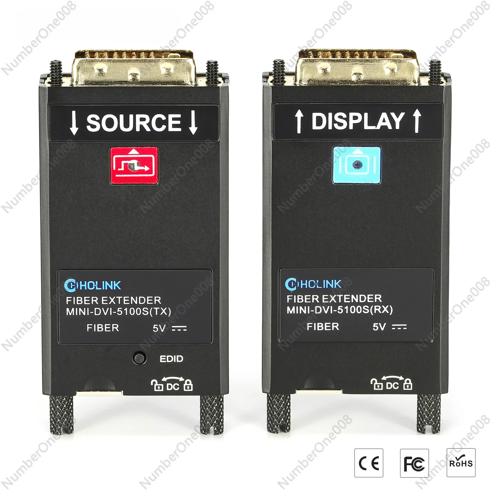 

1-канальный оптоволоконный передатчик и приемник 10 км видео 4K 60 Гц DVI с CE/FCC/RoHs