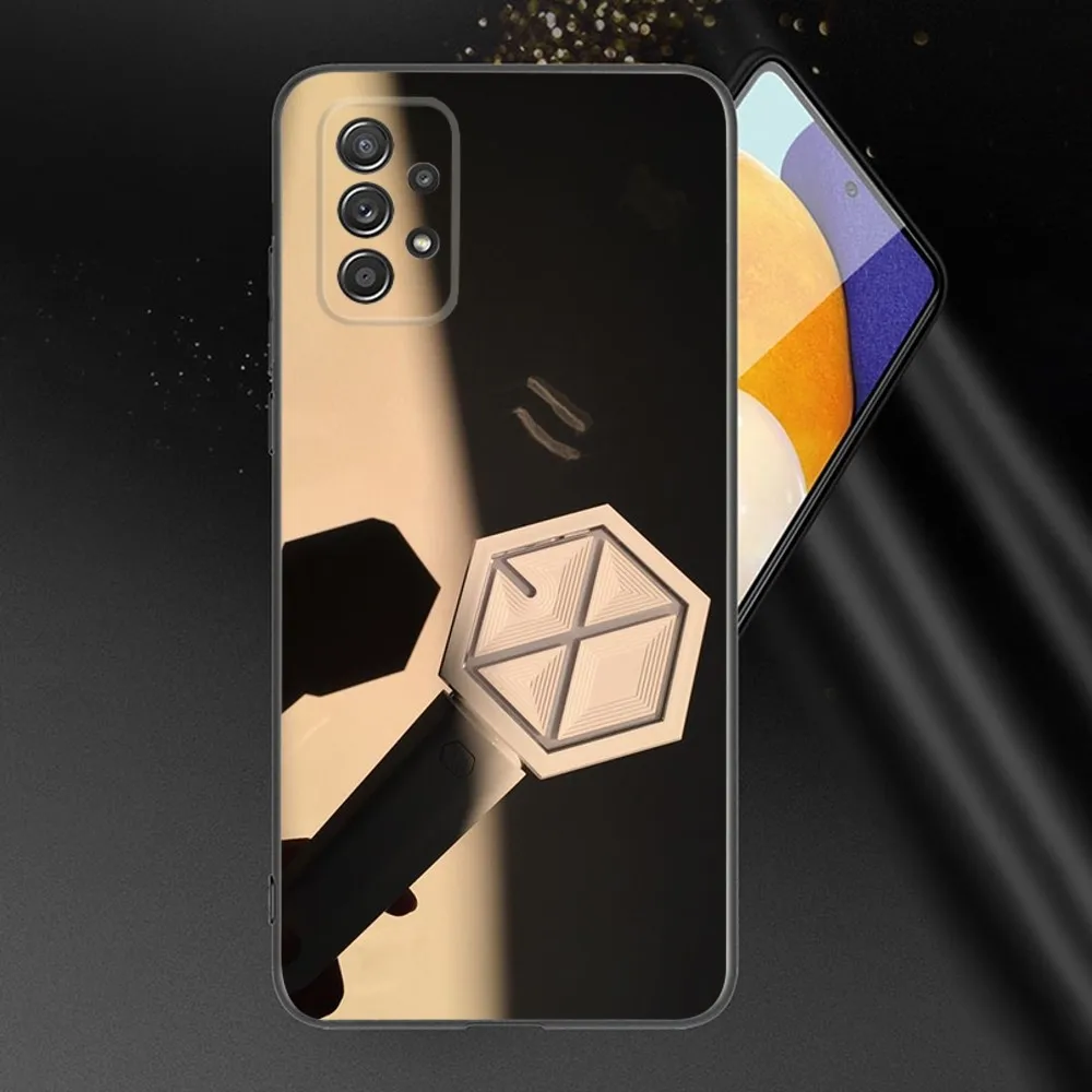 Korea Kpop-E-EXO Phone Case For Samsung Galaxy A13,A21s,A22,A31,A32,A52,A53,A71,A80,A91 Soft Black Phone Cover