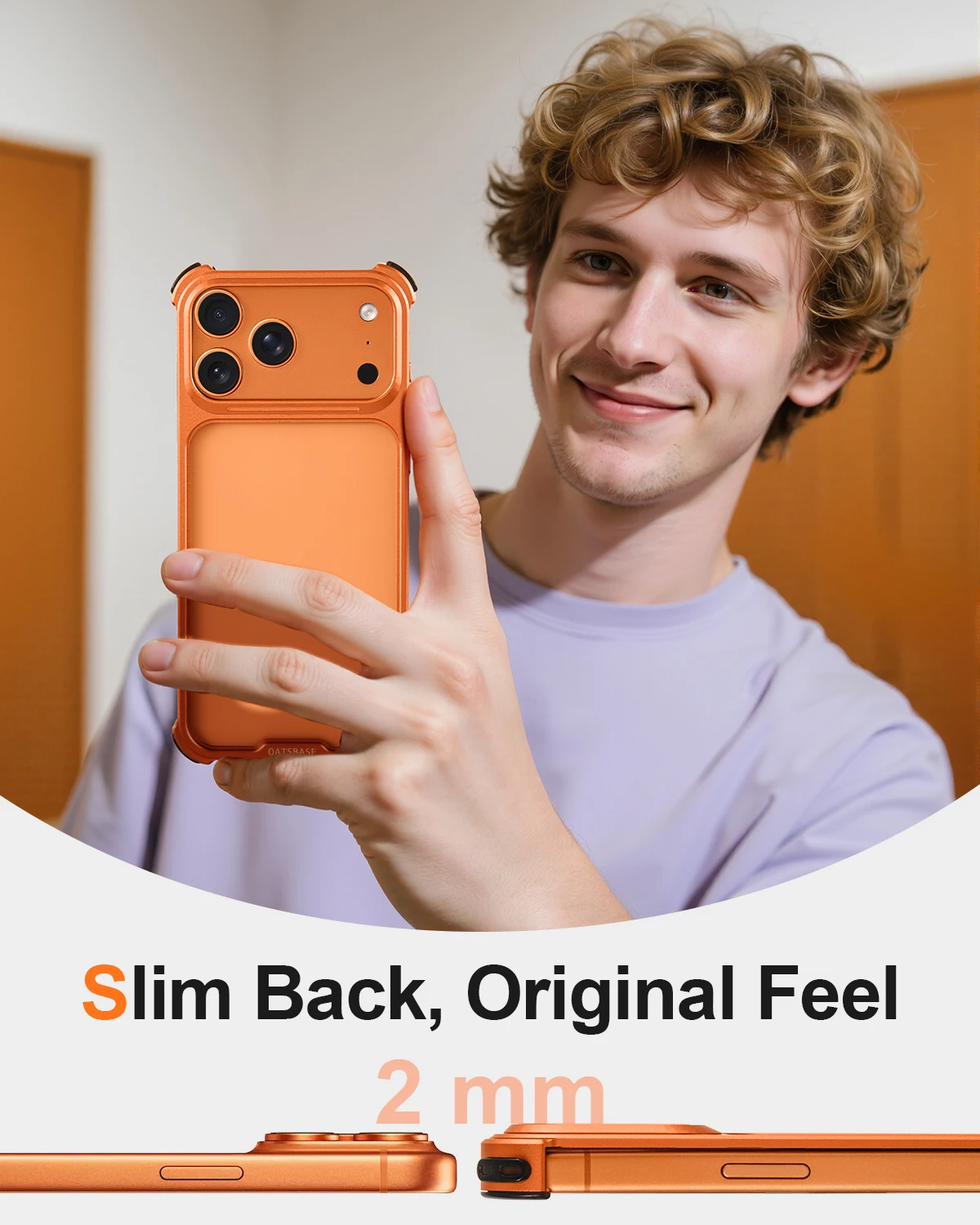 

Чехол для телефона Oatsbasf из алюминиевого сплава для iPhone 17 Pro Max/17 Pro, оригинальный защитный чехол, противоударный бампер, простой дизайн