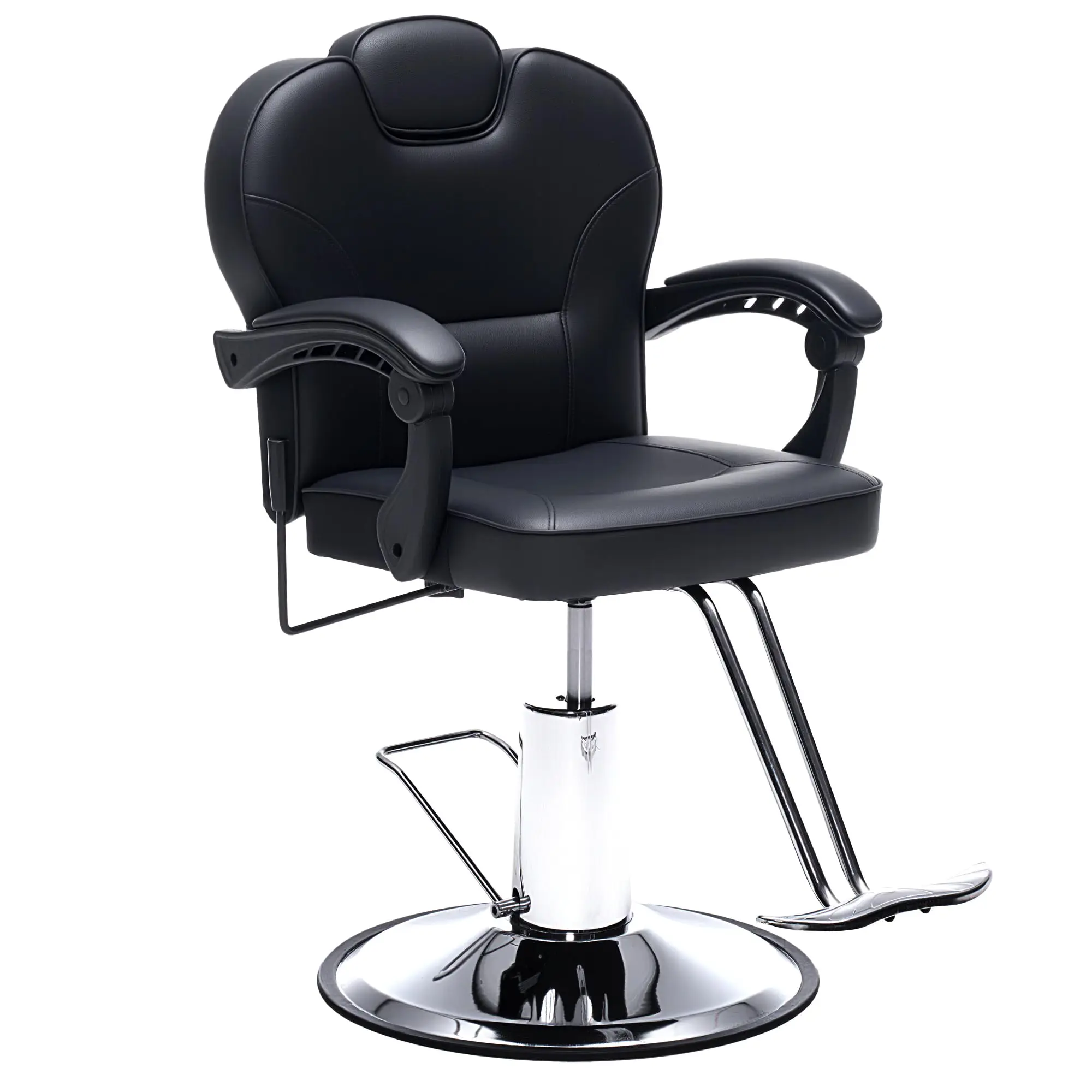 Barber Chair with Heavy Duty Hydraulic Pump, Salon Chair for Hair Stylist, 360° Swivel 90°-140° Backrest Reclining