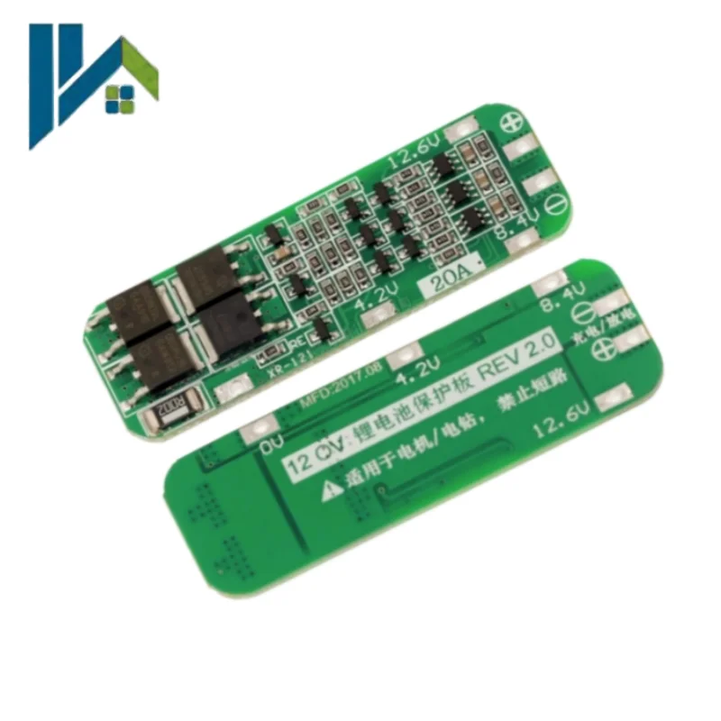 3S 20A BMS 11.1V 12V 12.6V Lithium Battery Protection Board For 18650 Cell, Support Power Drill Startup Overcharge Short Circuit