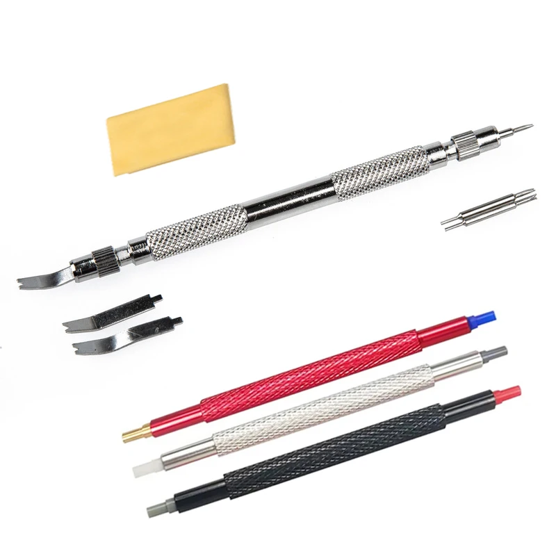 

Watch Repair Tool Spring Pine Needle Bar Pose Filed Barrette Repair Watch Strap Removal Watch Hand Pressers Pusher Fitting Set