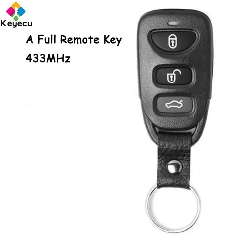 คีย์คีย์ mobil REMOTE CONTROL สำรองพร้อมปุ่ม3 + 1 4ปุ่ม433MHz สำหรับ Kia Rondo 2008 2009 2010 2011 2012ออสเตรเลีย