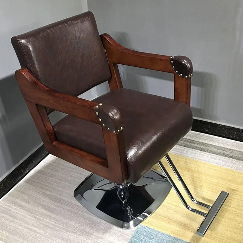 Chaise de barbier vanité fauteuil chaise de coiffure tatouage chaise pivotante style à la mode confortable femmes Dressing Salon meubles