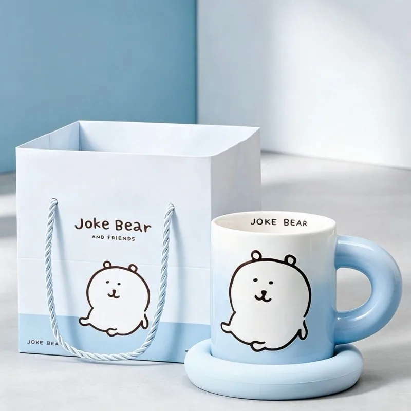Anime Chiikawa Joke Bear Ceramic Mug Large Capacity Thickened Smooth Exquisite Heat Resistant For Coffee Water Cup Gift Kawaii