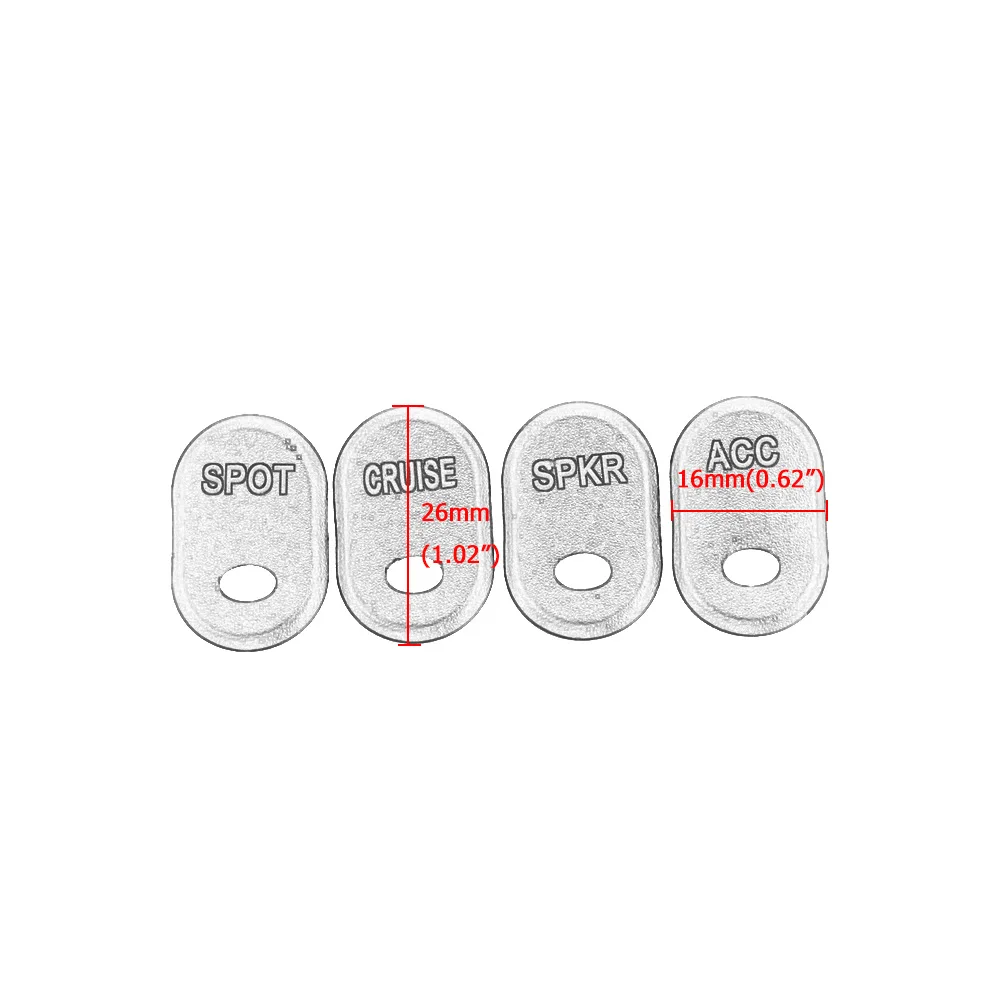 Motorcycle Hand Control Switch Cap Button Cover For Harley Davidson Touring Road Glide Electra Glide Street Glide Accessories