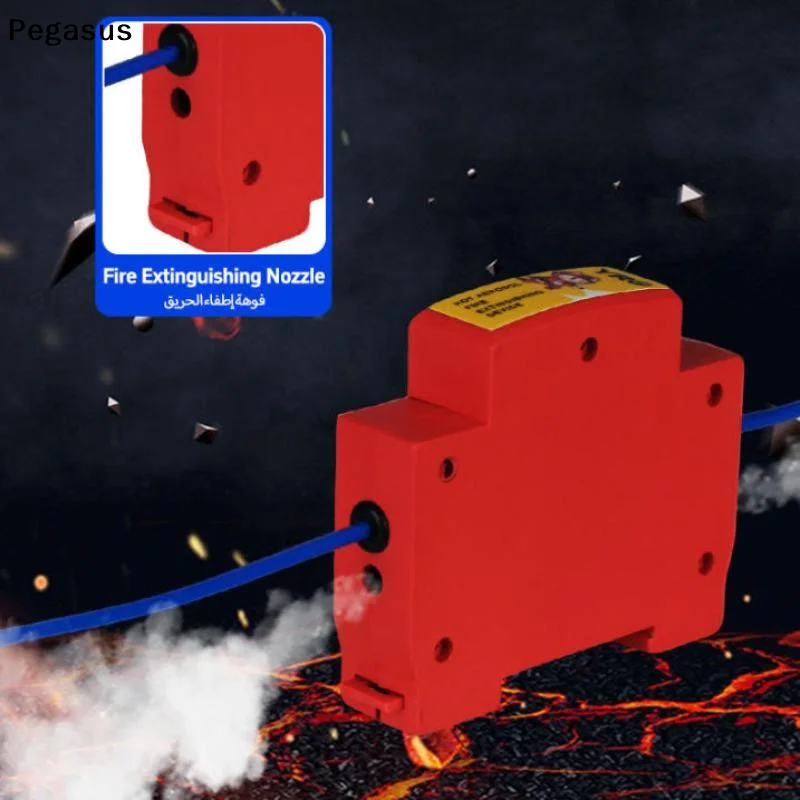 [S]1Pcs Engine Compartment Non-pollution Retardant Device DIN Rail Stick-on Distribution Box/Cabinet Dual-line Design