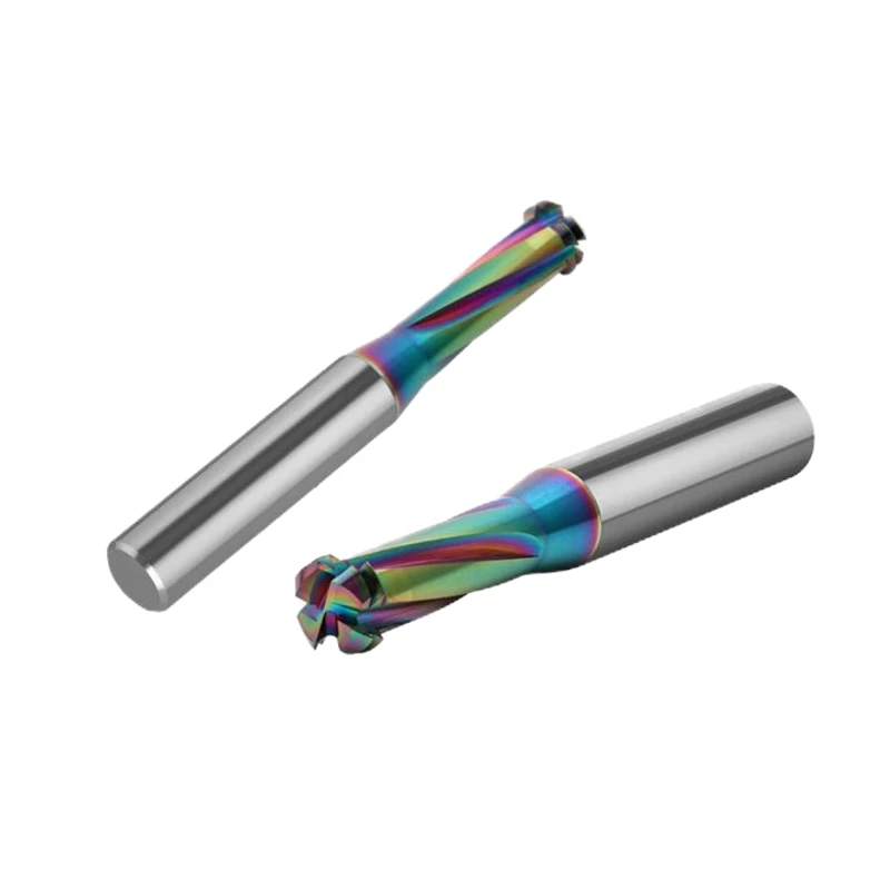 New Multifunctional Three in One Chamfering Thread Milling Cutter with No Bottom Hole and High-efficiency Tooth Milling Cutter