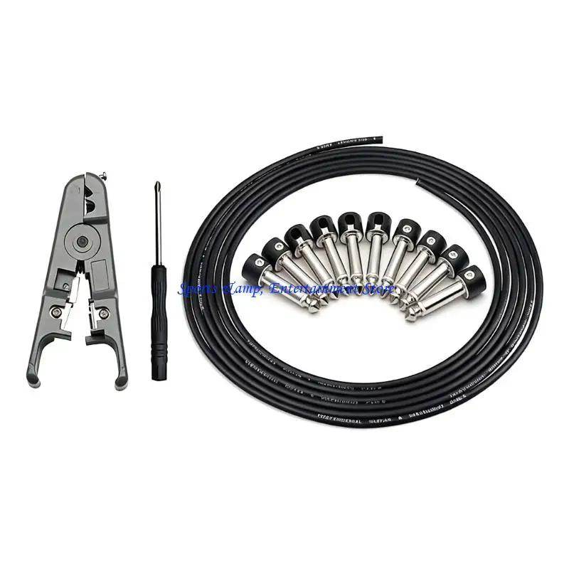 G7NF Gitarre Pedal Board Kabel Draht 10 lötfreie Stecker Kabel Mini Schraubendreher – Detail 9