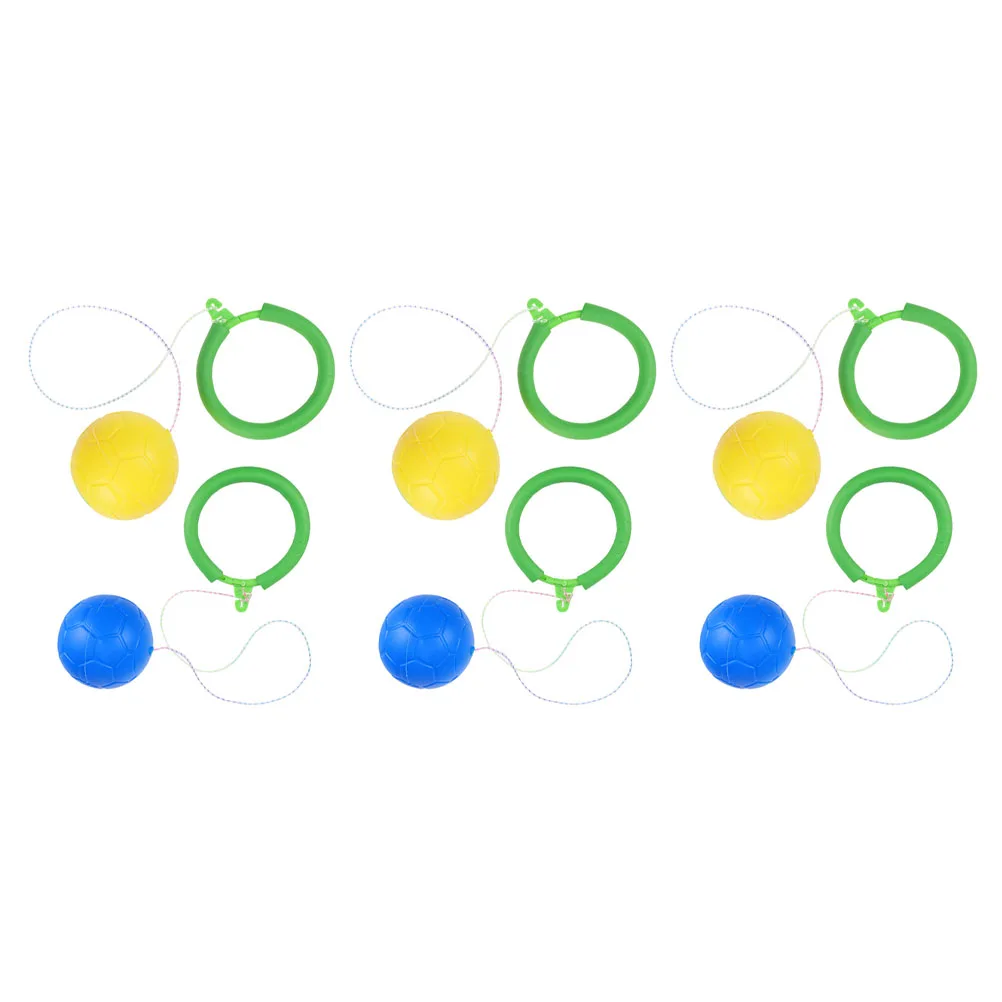 

6pcs Balls Bouncing Ball Colorful Bouncing Toys Fitness Equipment Kids Yellow Blue Outdoor Playing Toy