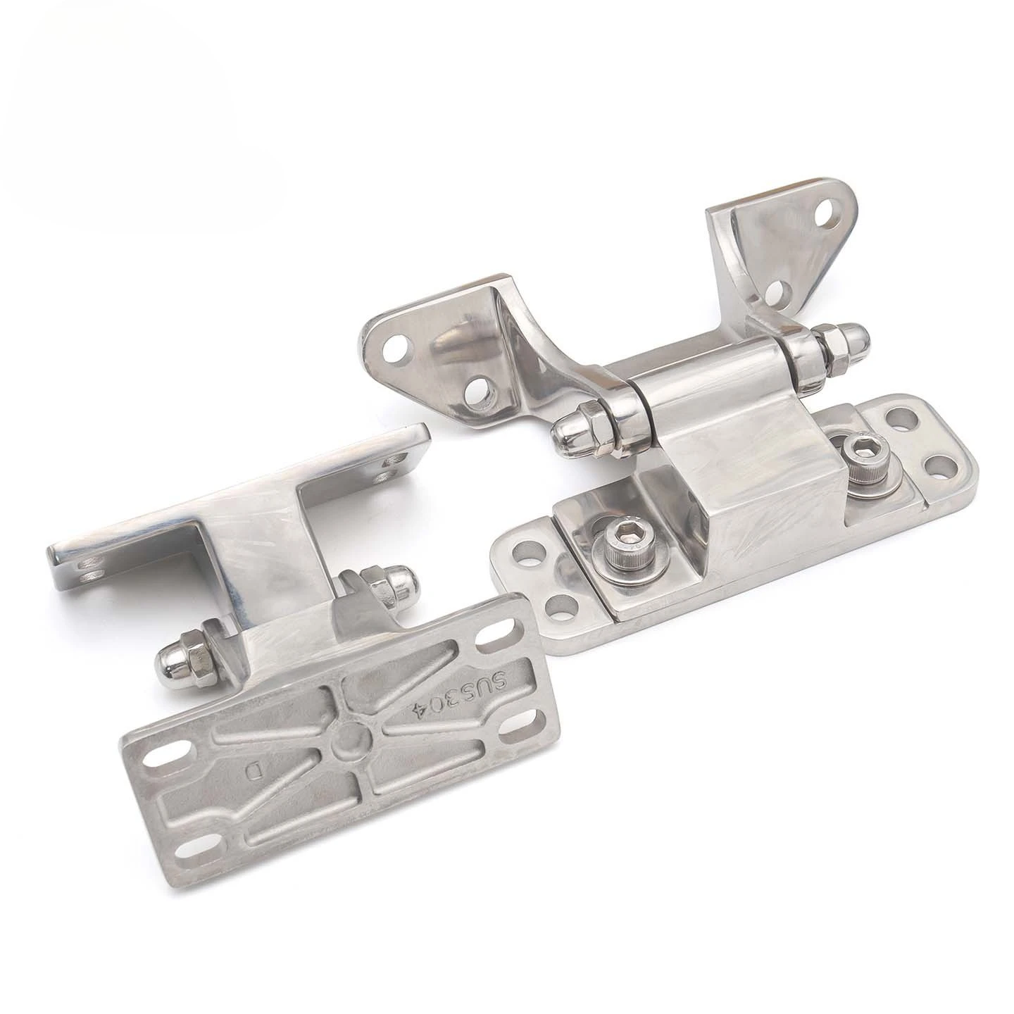 304 stainless steel industrial oven 180 degree hinge protruding door installation, high and low cold storage hinge heavy-duty