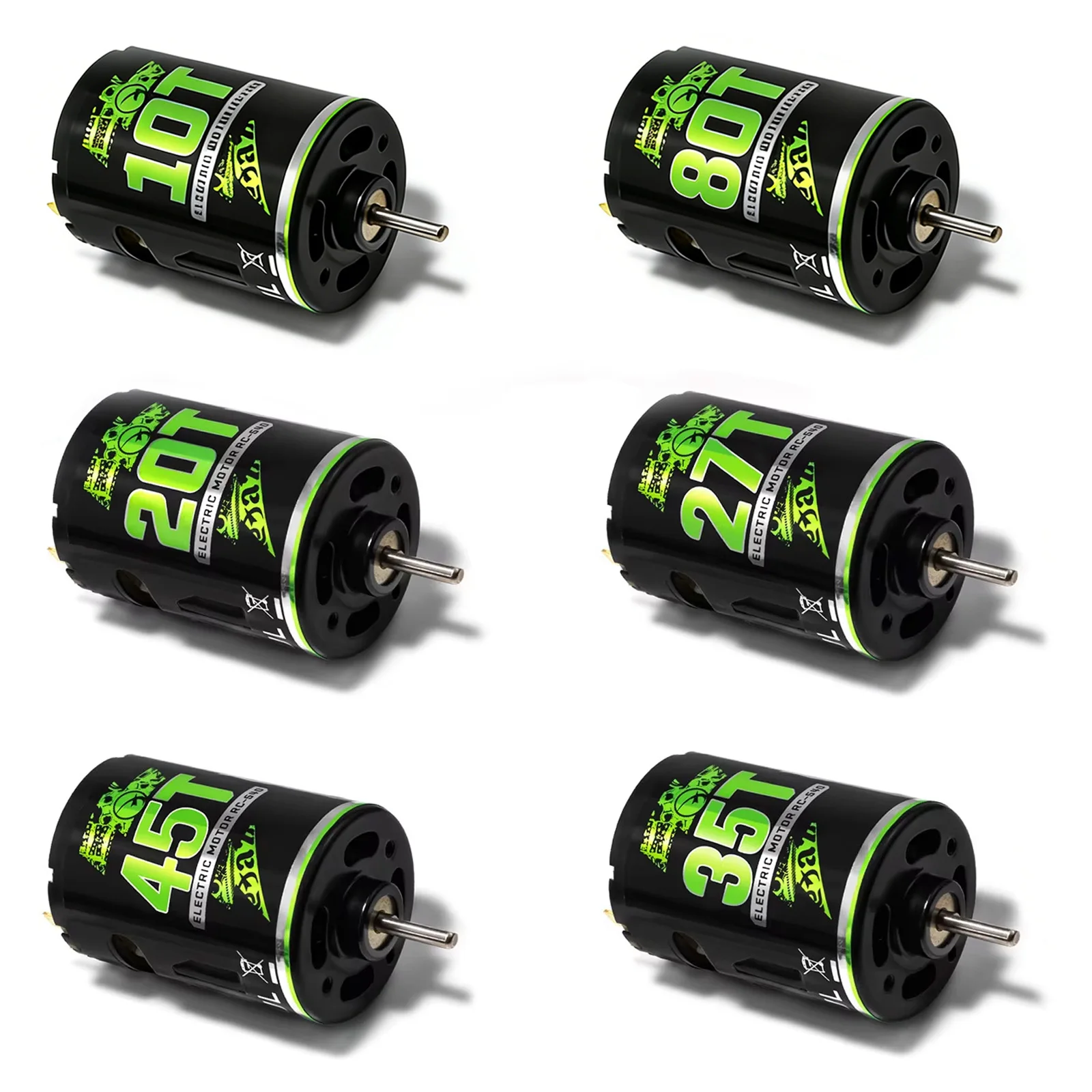 

RCZIPROY 540 10T-80T Водонепроницаемый матовый двигатель для 1:10 RC автомобиля на гусеничном ходу Wltoys Axial SCX10 Kypsho Redcat Gen8 Traxxas TRX4 TRX6