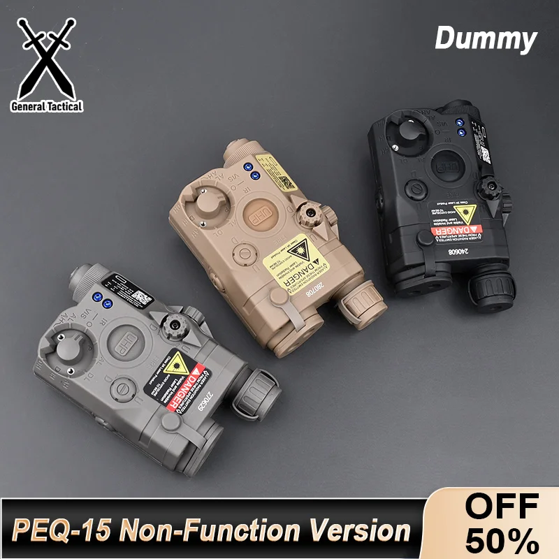 Tactical Peq-15 Nylon Laser Indicator Dummy Box Indicator Decorative Model Dbal-a2 NGAL LC-5C Airsoft Hunting Non-function Laser