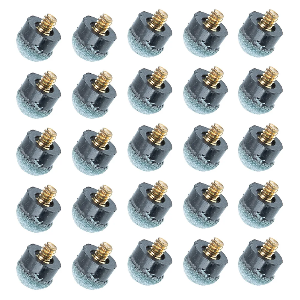 

25Pcs Cue Tips for Pool Stick High-Quality Replacement Tips Easy Install Screw-on Design for Billiard Cue Performance