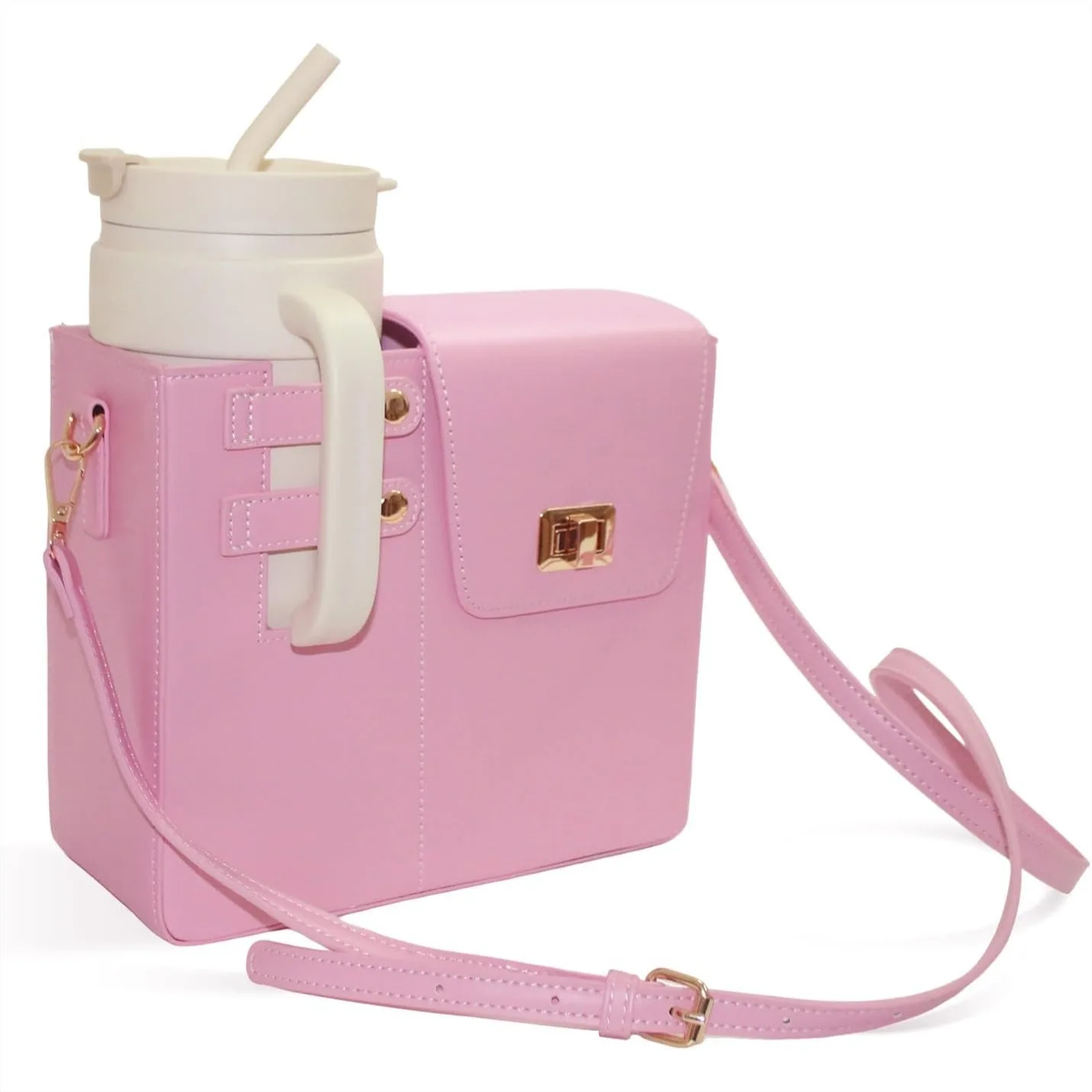 

Outdoor Portable Crossbody Water Cup Storage Bag with Sports Water Bottle Holder for Stanley Cup