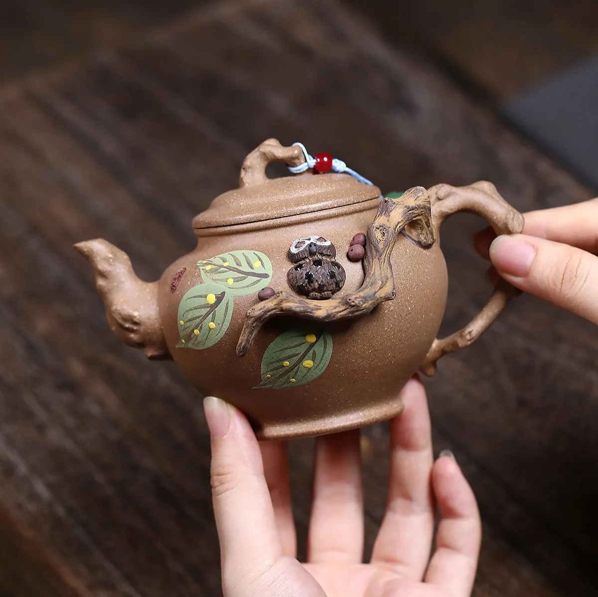Handmade Yixing Zisha Teapot Famous Ore Old Segment Mud Half-Hand Creative Spring Xiao Ying High-End Tea Set 250cc