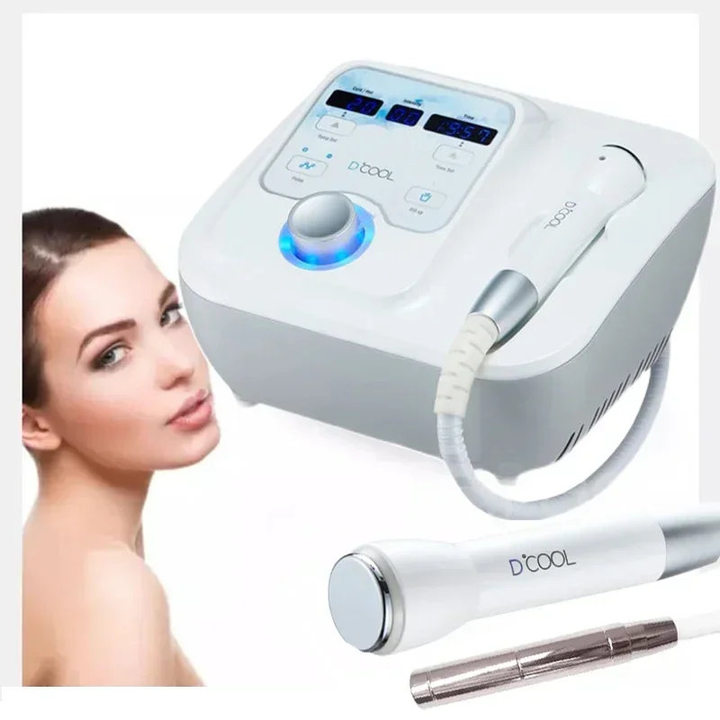 Novo rejuvenescimento da pele fresco e quente d-cool eletroporação íon cuidados faciais equipamentos de beleza d-cool cryo massageador de resfriamento facial