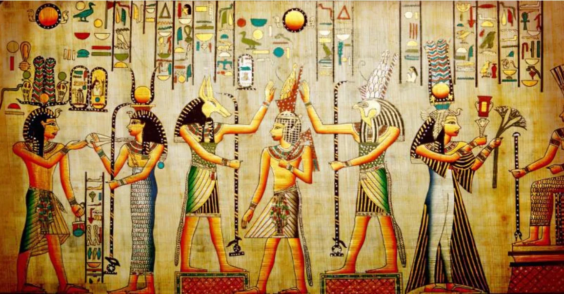 Custom size mural Egyptian Pharaohs Wall painting Graffiti home decor tooling decorative painting tapestry 3d wallpaper photo