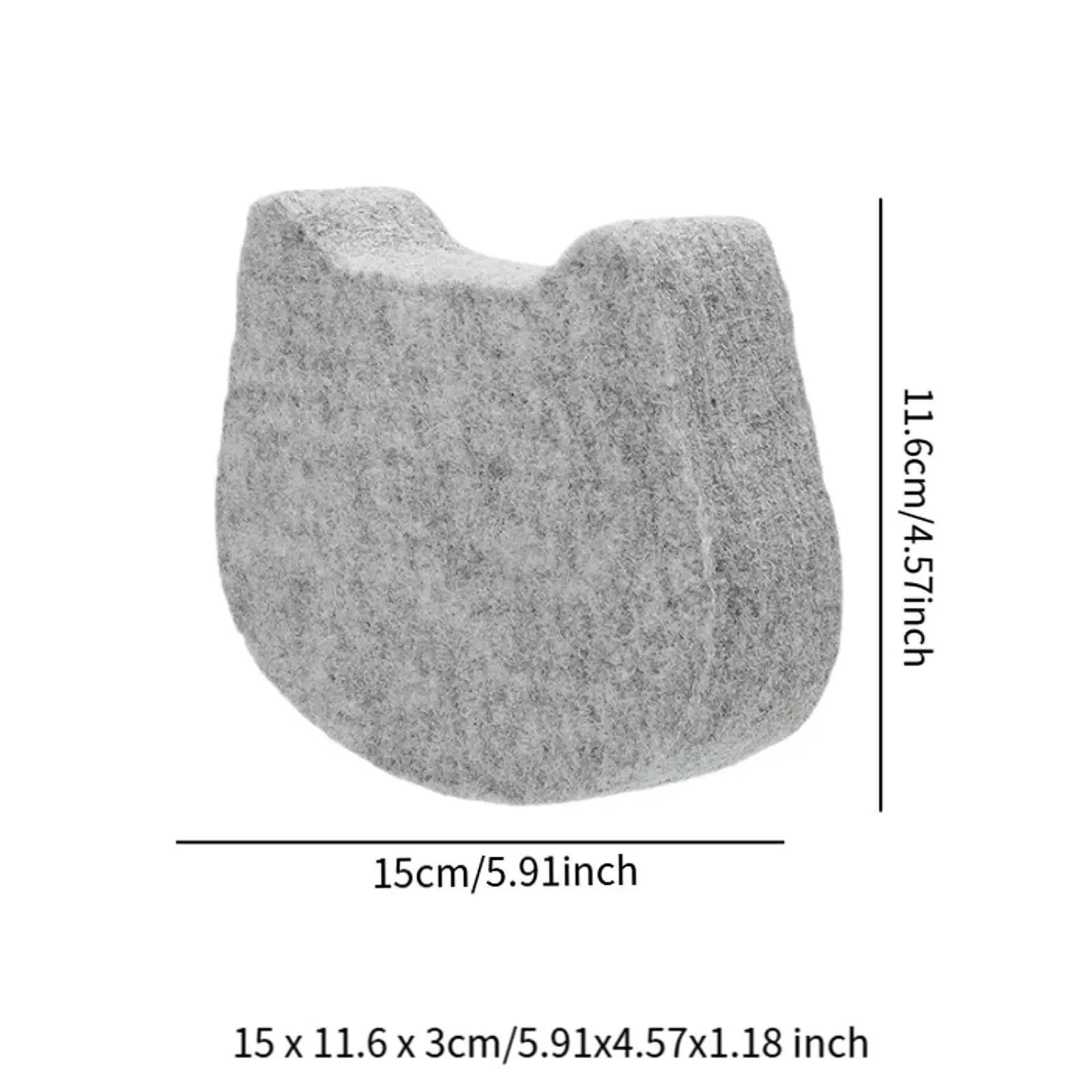 Wool Needle Felting Pad Firm Woolen Block Mat for Needle Felting Dog Head Felting Tool and Animal Craft Kits