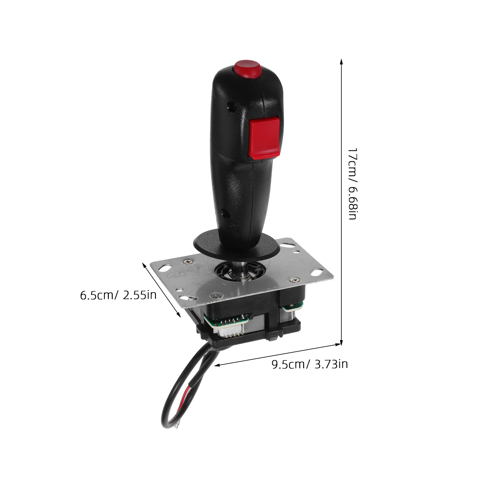 Mango de repuesto para Joystick de juego, placa de circuito de microinterruptor para simulación de vuelo, Kit de controlador Diy, palo analógico para juegos de Pc