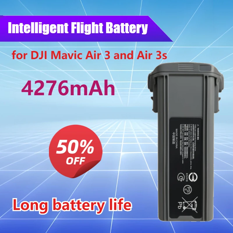 

for DJI Mavic Air 3 and Air 3s 4276mAh Intelligent Flight Battery High Capacity Long Endurance