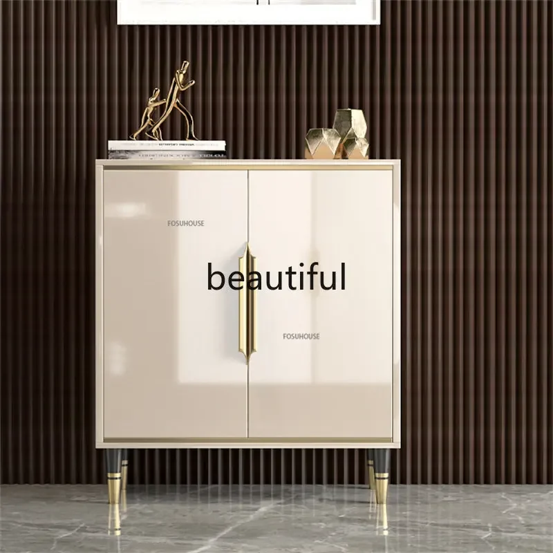 Modern Light Luxury Shoe Cabinet For Sideboard Simple Entrance Door Partition Cabinet Living Room Furniture Storage Shoe Rack