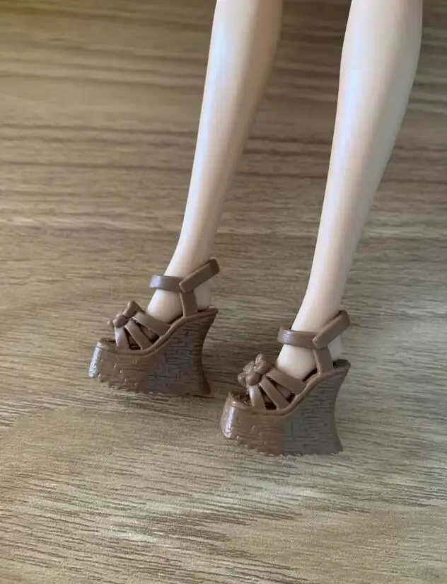 New styles Doll shoes high heel boots flat shoes toy blue yellow red purple for your BB 1/6 dolls A199a