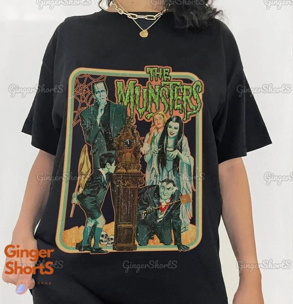 90s Munster Shirt Frankenstein Shirt The Munster Sweatshirt Horror Movie T-Shirt The Munster Tv Series Hoodie Halloween Gift