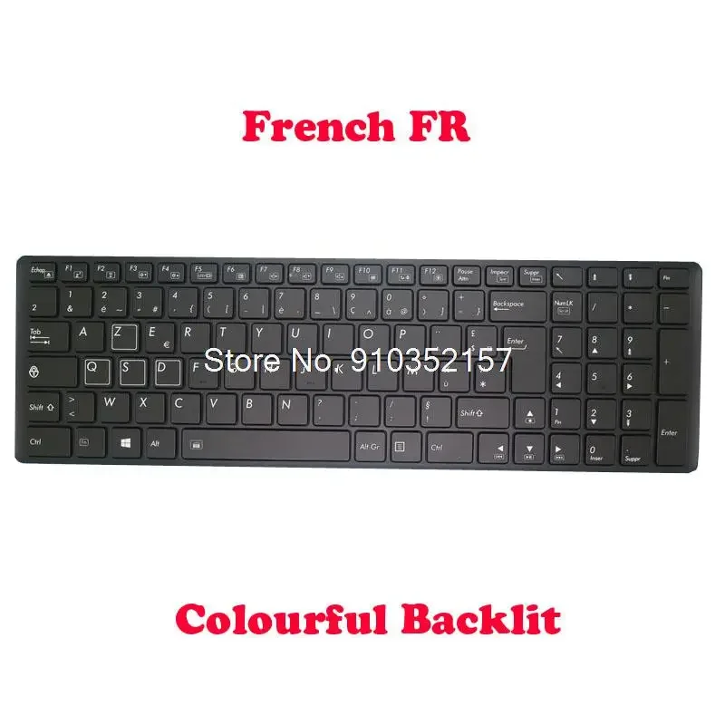 

Laptop Backlit Keyboard For Gigabyte P35 Series V142645HK1 2Z703-FRX71-S10S V142645FK1 2Z703-FRX70-S10S French FR Black Frame