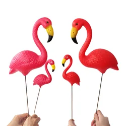 1 pair Realistic Large Pink And Red Flamingo Garden Decoration Lawn Figurine Yard Grassland Party Art Ornament Home Craft